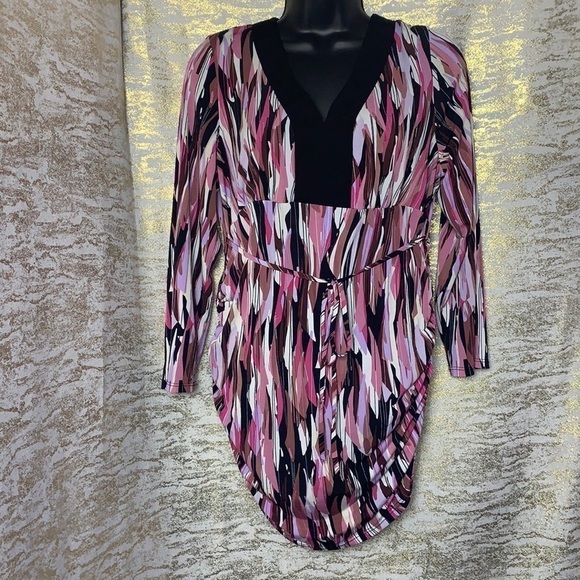 Motherhood Maternity Multicolour Abstract Print Blouse Size M - Picture 2 of 13